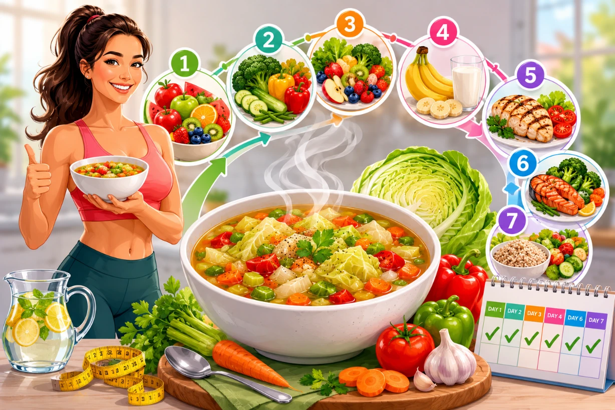 Original Cabbage Soup Diet 7 Day Plan